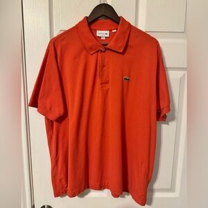 Lacoste Classic Fit L.12.12 Original Piqué Polo, Orange, XXL, EUC
